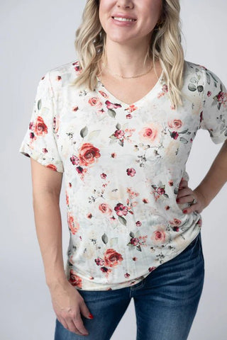 Sophie Tee Pink Bloom - Shop Hidden Treasure Boutique