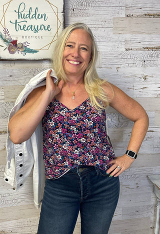 Spring Floral Cami - Shop Hidden Treasure Boutique