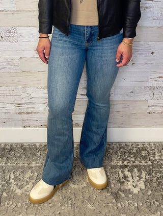 Stella High Rise Mini Flare - Shop Hidden Treasure Boutique