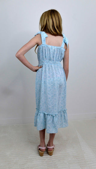 Strappy Juliette Maxi Blue Dress - Shop Hidden Treasure Boutique