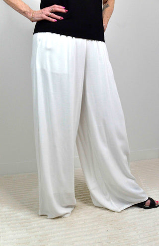 Summer White Wide Leg Pants - Shop Hidden Treasure Boutique