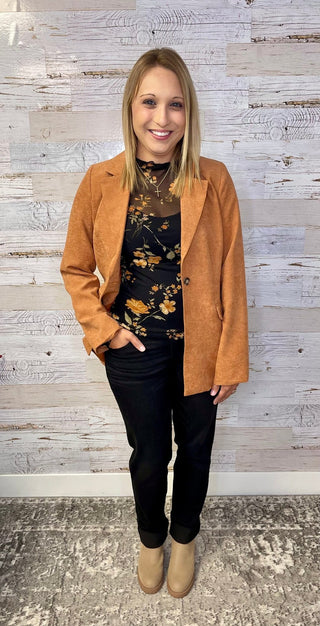 Sundown Pocket Blazer - Shop Hidden Treasure Boutique