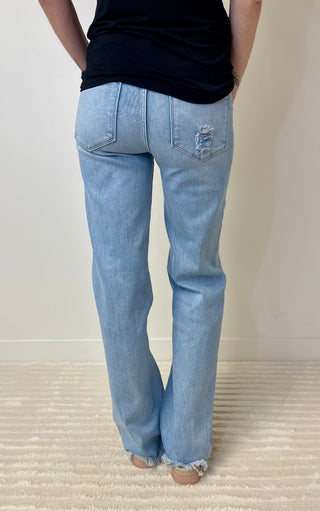 Tall Tummy Control Straight Leg Jeans - Shop Hidden Treasure Boutique