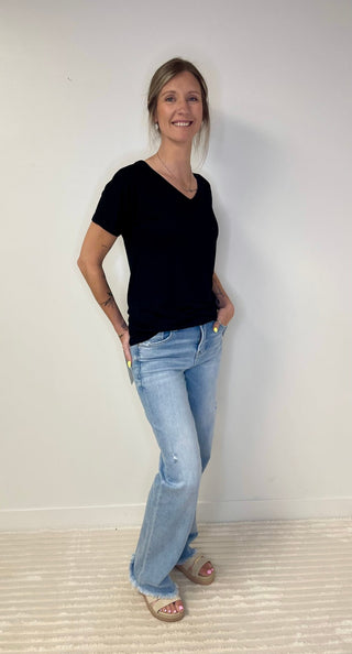 Tall Tummy Control Straight Leg Jeans - Shop Hidden Treasure Boutique
