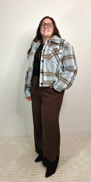 Tallulah Plaid Jacket - Shop Hidden Treasure Boutique