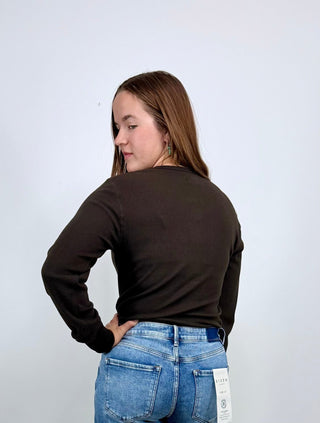 Tana Espresso Thermal Top - Shop Hidden Treasure Boutique