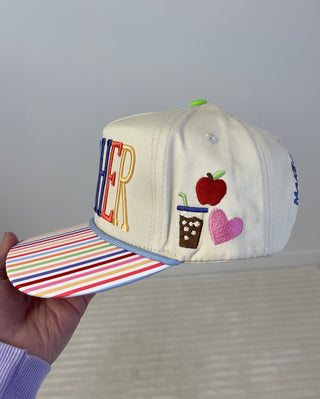 Teacher Embroidered Hat - Shop Hidden Treasure Boutique