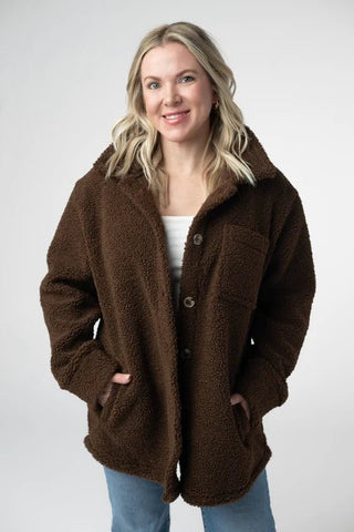 Teddy Bear Jacket - Shop Hidden Treasure Boutique