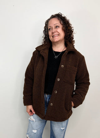 Teddy Bear Jacket - Shop Hidden Treasure Boutique