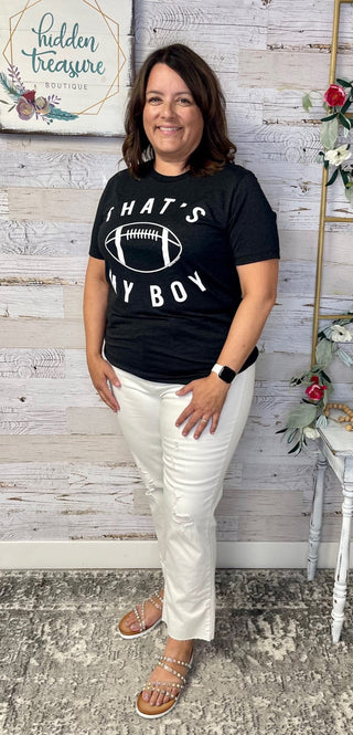 That's My Boy Football Tee - Shop Hidden Treasure Boutique