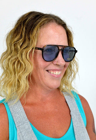 Tourist Sunglasses - Blue Polarized - Shop Hidden Treasure Boutique