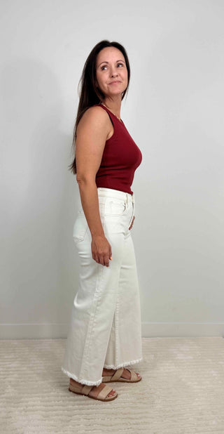Tummy Control Wide Leg Pants - Shop Hidden Treasure Boutique