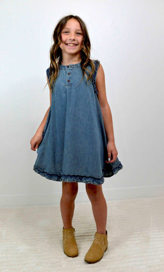 Vintage Denim Girls Dress 3T Vintage Denim Girls Dress 3T