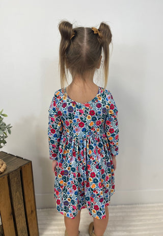 Vintage Floral Twirl Dress - Shop Hidden Treasure Boutique