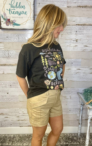 Vintage Walnut Utility Shorts - Shop Hidden Treasure Boutique