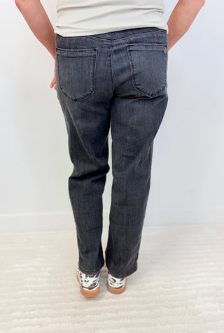 Washed Black Ab Solution Straight Leg - Shop Hidden Treasure Boutique
