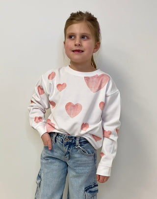 Watercolor Hearts Sweatshirts - Shop Hidden Treasure Boutique