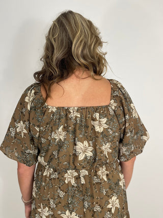 Whimsey Dress - Coffee Bean - Shop Hidden Treasure Boutique