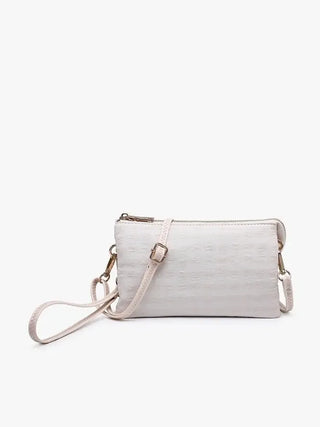 White Gingham Riley Crossbody - Shop Hidden Treasure Boutique