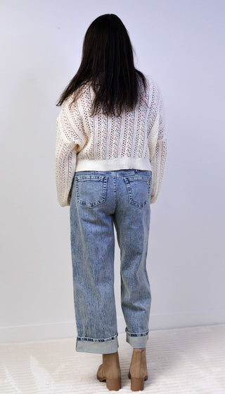 Wide Leg Ab Solution Embroidered Jeans - Shop Hidden Treasure Boutique