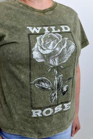 Wild Rose Boyfriend Tee - Shop Hidden Treasure Boutique