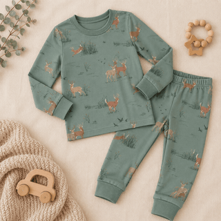 Woodland Buck Bamboo Pajamas - Shop Hidden Treasure Boutique