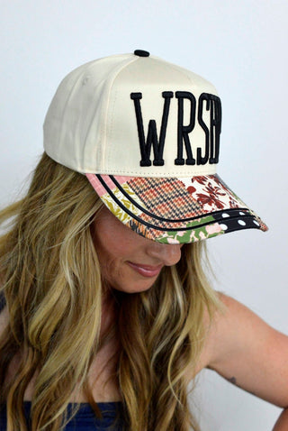 WRSHP Patchwork Hat - Shop Hidden Treasure Boutique