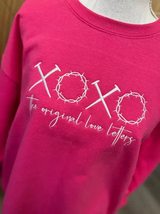XOXO Love Letters Sweatshirt - Shop Hidden Treasure Boutique