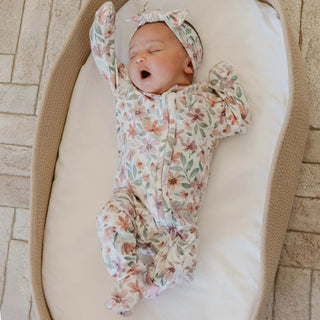 Zip - Up Footie Pajama - Natalie - Shop Hidden Treasure Boutique