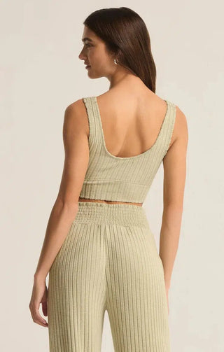 Zoe Rib Tank - Meadow - Shop Hidden Treasure Boutique