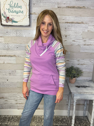 Zoey ZipCowl Sweatshirt - Shop Hidden Treasure Boutique