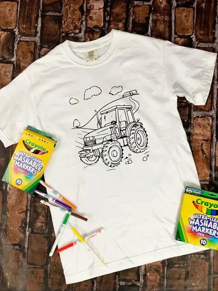 Tractor Coloring Tee