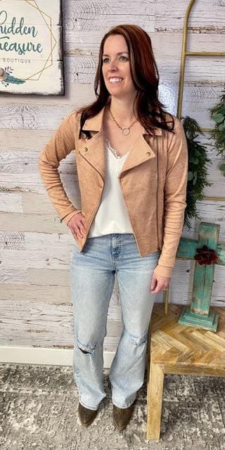 Move Free Moto Jacket - Blush