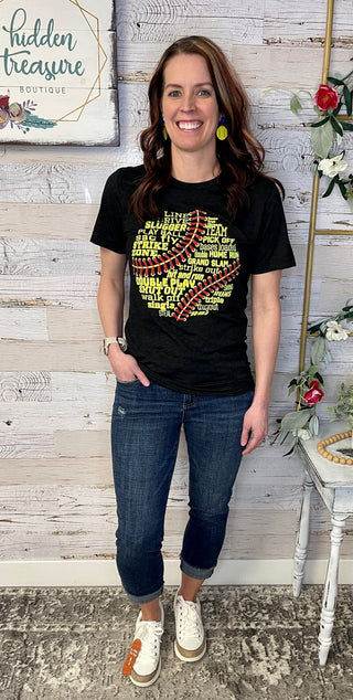 Softball Lingo Tee - Shop Hidden Treasure Boutique